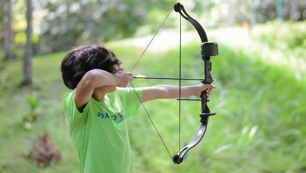 Children building confidence through camping at Camp Adventures