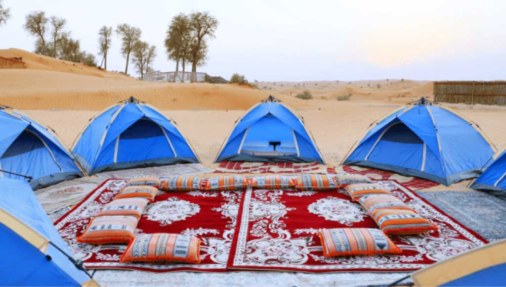 Tents in the desert - Camp Adventures - camping in uae